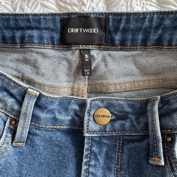 Meg Light Blue Cherokee Embroidered Side Cropped Jeans, Size 27 - Picture 8 of 10